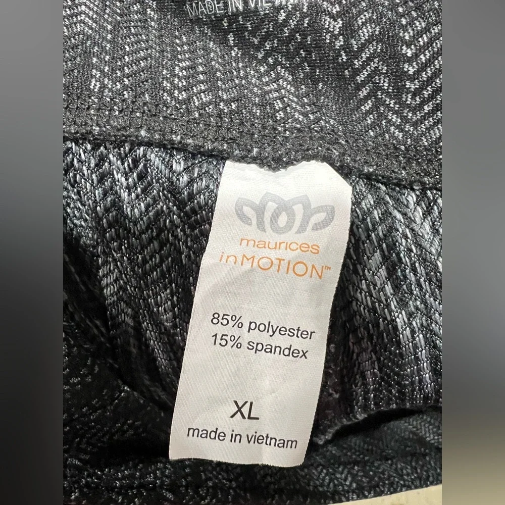 Women’s leggings pants workout yoga Maurice’s In Motion black dark grey XL - Picture 5 of 6